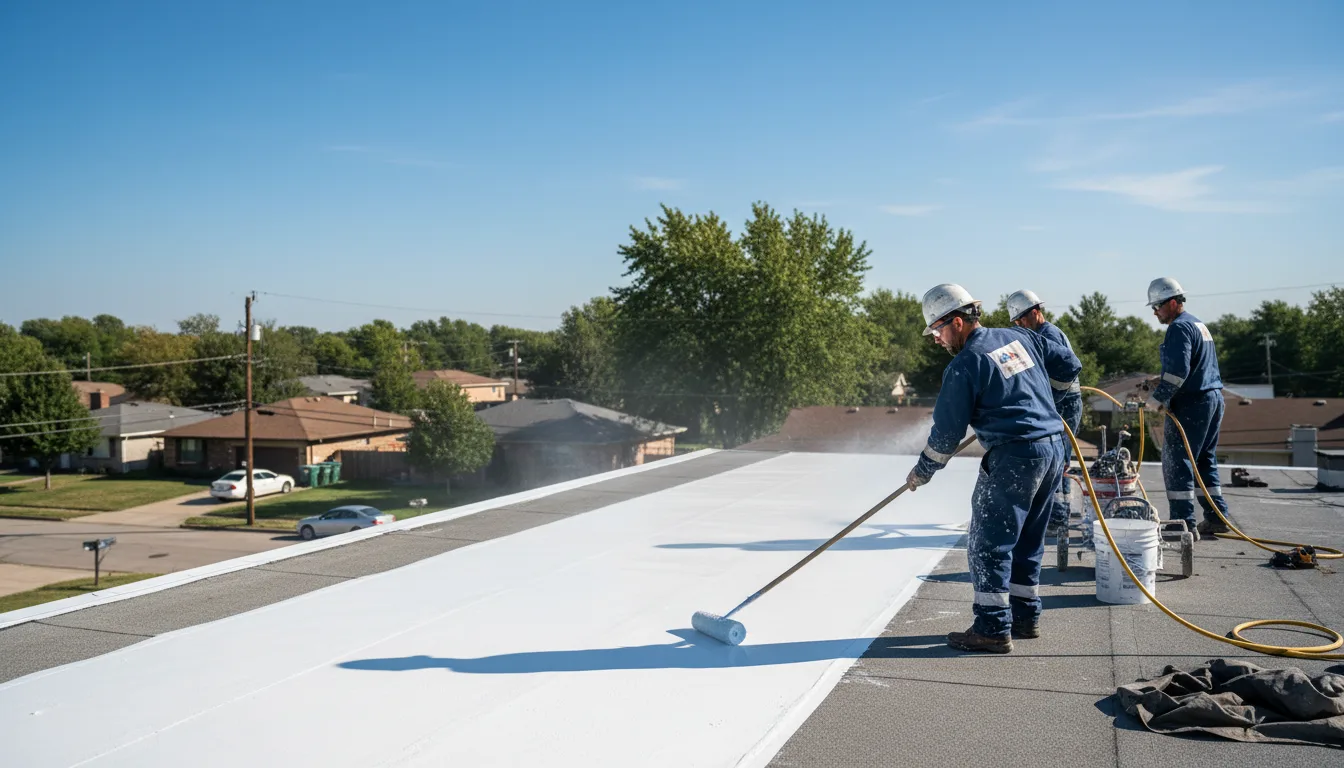Commercial roof coating in Fletcher, MO near me